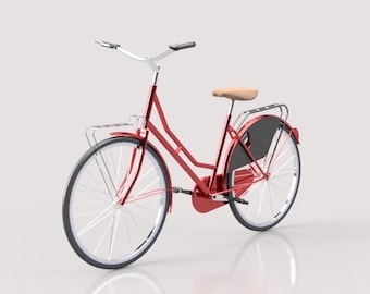 Bike bicycle (v1) miniature scale 1_12 - STL file