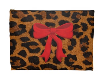 Estética Coquette, Nécessaire de Maquiagem Fofa, Nécessaire Coquette, Estilo Preppy, Bolsa com Estampa de Oncinha, Estética That Girl, Estética Soft Girl, Garota Urbana