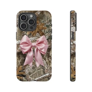 Coquette Aesthetic Phone Case,Y2K Phone Case,Camo Phone Case Bow,Preppy Stuff,That Girl Aesthetic Soft Girl,Real Tree Camo,Cute Iphone Case