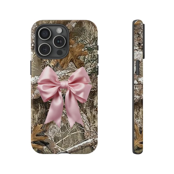 Coquette Aesthetic Phone Case,Y2K Phone Case,Camo Phone Case Bow,Preppy Stuff,That Girl Aesthetic Soft Girl,Real Tree Camo,Cute Iphone Case