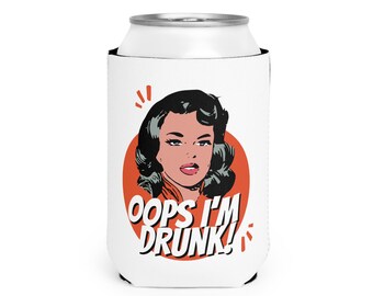 Koozies de cerveza, soporte para cerveza, koozie de lata, regalo de beer pong, regalo de cerveza artesanal, soporte para lata, regalo de juego de beber, koozie de cerveza, tienda propiedad de personas queer, bebida de día