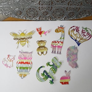 TIERDEKO Deko, scrabbooking,basteln, Kindergeburtstag,Papier,Karten gestalten,kartenaufleger,wanddeko