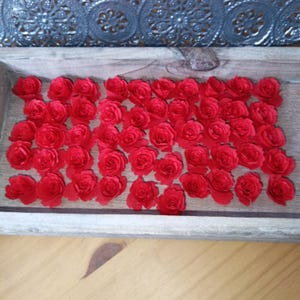 ROSEN Deko,einzelrosen(50st.), scrabbooking,basteln,Geburtstag,geschenk,Papier,Karten gestalten,wanddeko