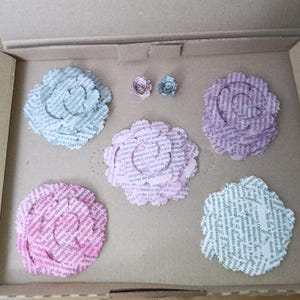 DIY-Set für Papierrosen || 50-teiliges Bastelset || Handgefertigte Rosen || Basteln zum Selbermachen || Papierblumen