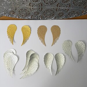 ENGELFLÜGEL Deko, scrabbooking,basteln,weihnachten,Papier,Karten gestalten,kartenaufleger,wanddeko