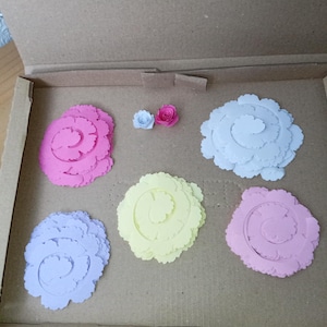 papierrosen diy Set, 50 Stück zum ROSEN Selberdrehen,basteln,kit,craft,selbermachen,papier