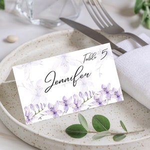 Wildflower Wedding Place Cards Template Editable Place Card wildflower Place Card Editable Wedding Cards Editable Wedding table name Card