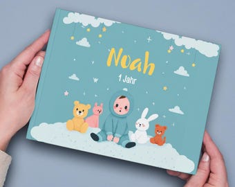 Personalisiertes Kinderbuch – Geschenk zum 1. Geburtstag, zur Taufe, Namensweihe oder für Kleinkinder. Individuelles Erinnerungsbuch