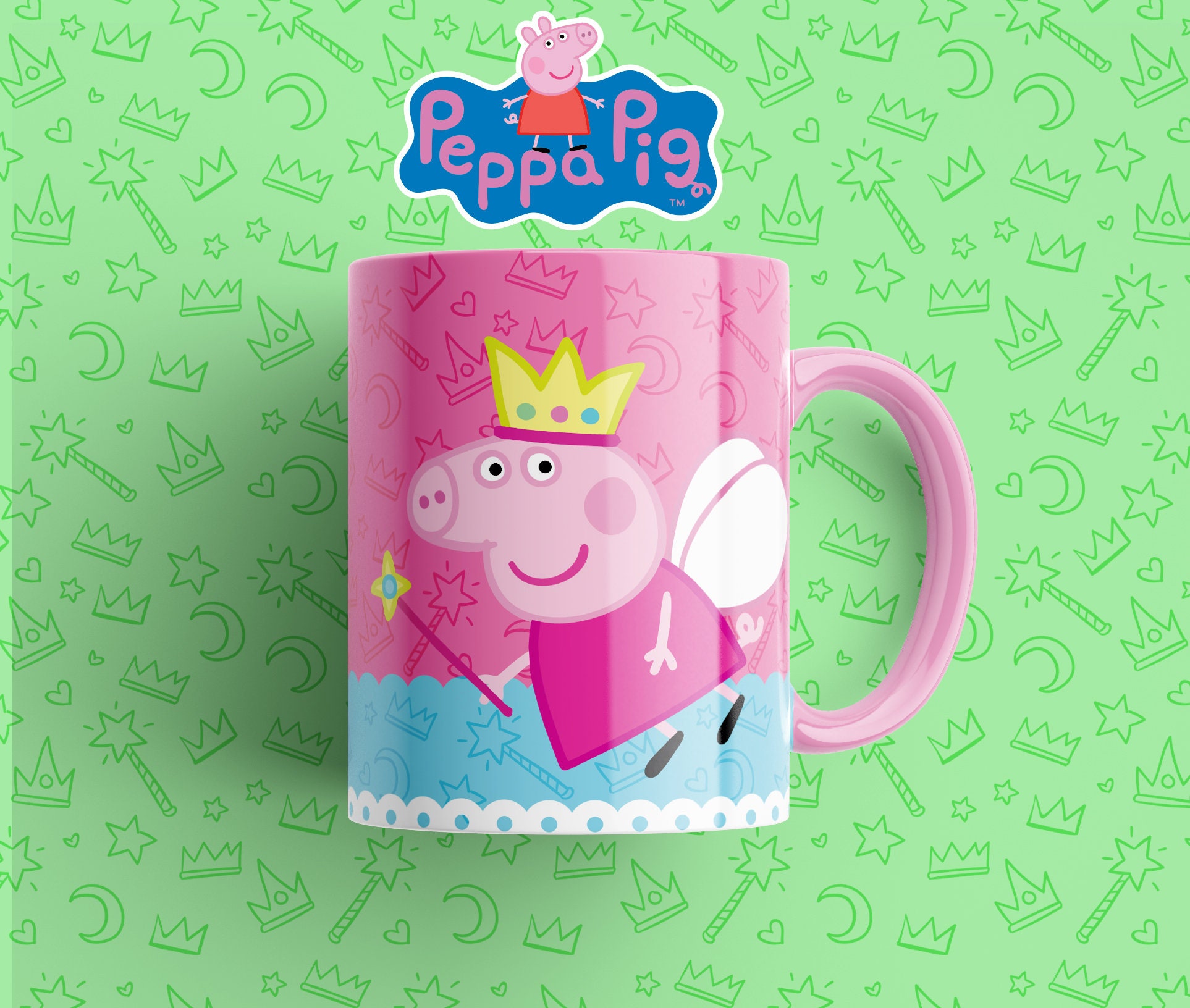 Peppa Pig Family Photo 11 oz Ceramic Mug Peppa Pig Family Photo