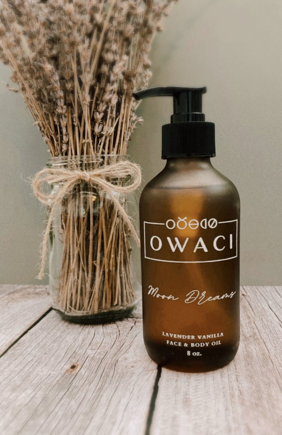 All Natural, Clean Body Oil Warm Lavender Vanilla Owaci Moon Dreams ...