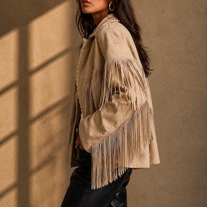 gift for her, women leather jacket, leather trench coat, valentines day gift, sheepskin jacket, suede fringe jacket, fringe suede jacket, western leather coat, boho fringe jacket, brown suede jacket, vintage fringe coat, cowgirl jacket, festival fringe wear

gift for her, real leather jacket, suede crop jacket, vintage leather, suede fringe jacket, women suede jacket, fringe jacket women, fringe crop jacket, western style jacket, boho western jacket, cowgirl jacket women, western jacket
