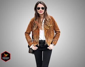 FRINGE SUEDE JACKET — Velour