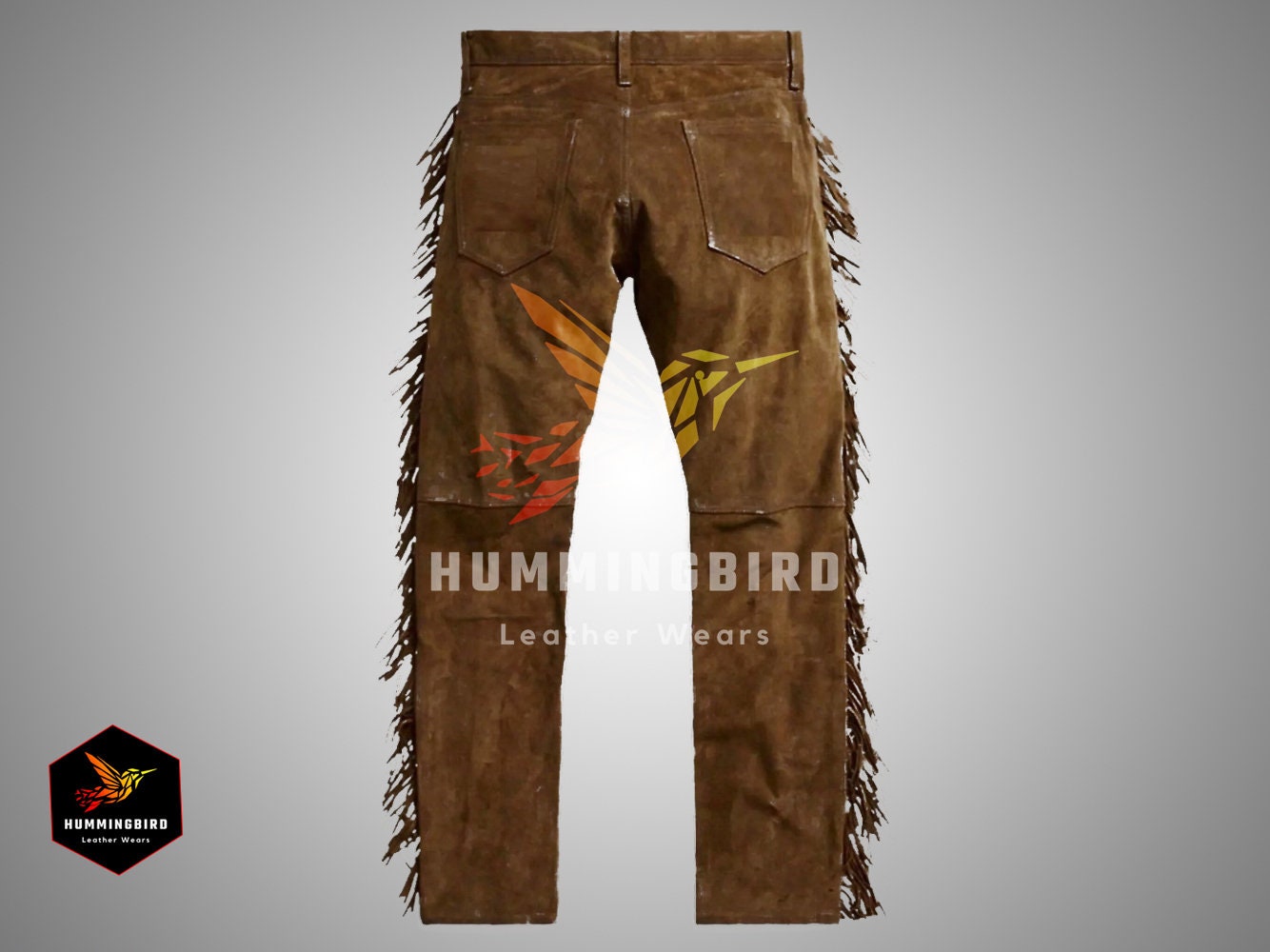 Mens leather fringe pants best sale