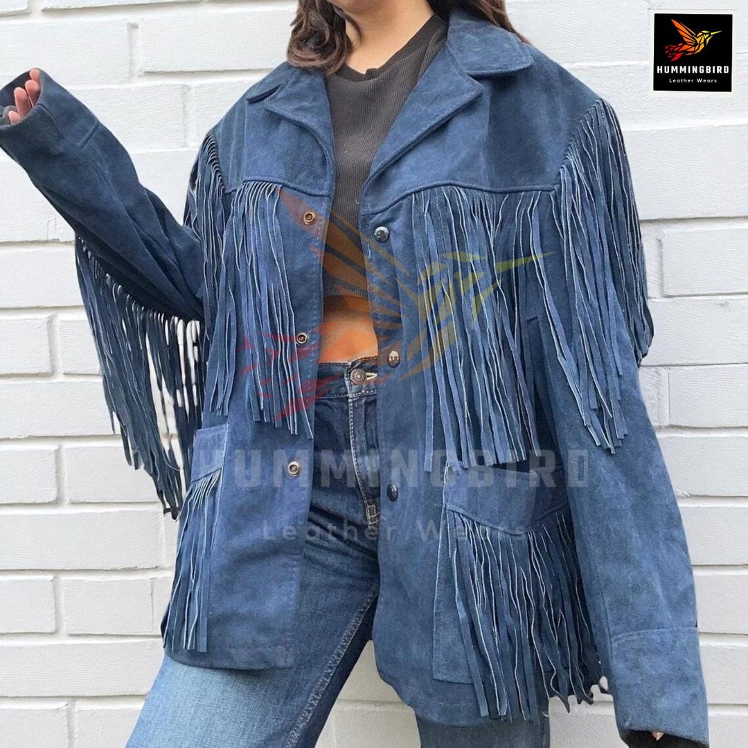 Vintage Suede Fringe Western Jacket: Women's Cowgirl Coat - Etsy