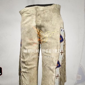 Christmas Gift, Native Apparel, Buckskin Pant, Hippy Pant, Suede Pant, Cowboy Suede Pant, Western Native Pant, 1980s, 1990s, Buckskin chap, Rodeo mountain man, western chap, horse riding chap, suede leather chap