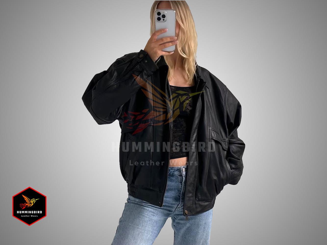 Vintage Guess Leather Jacket - Etsy UK