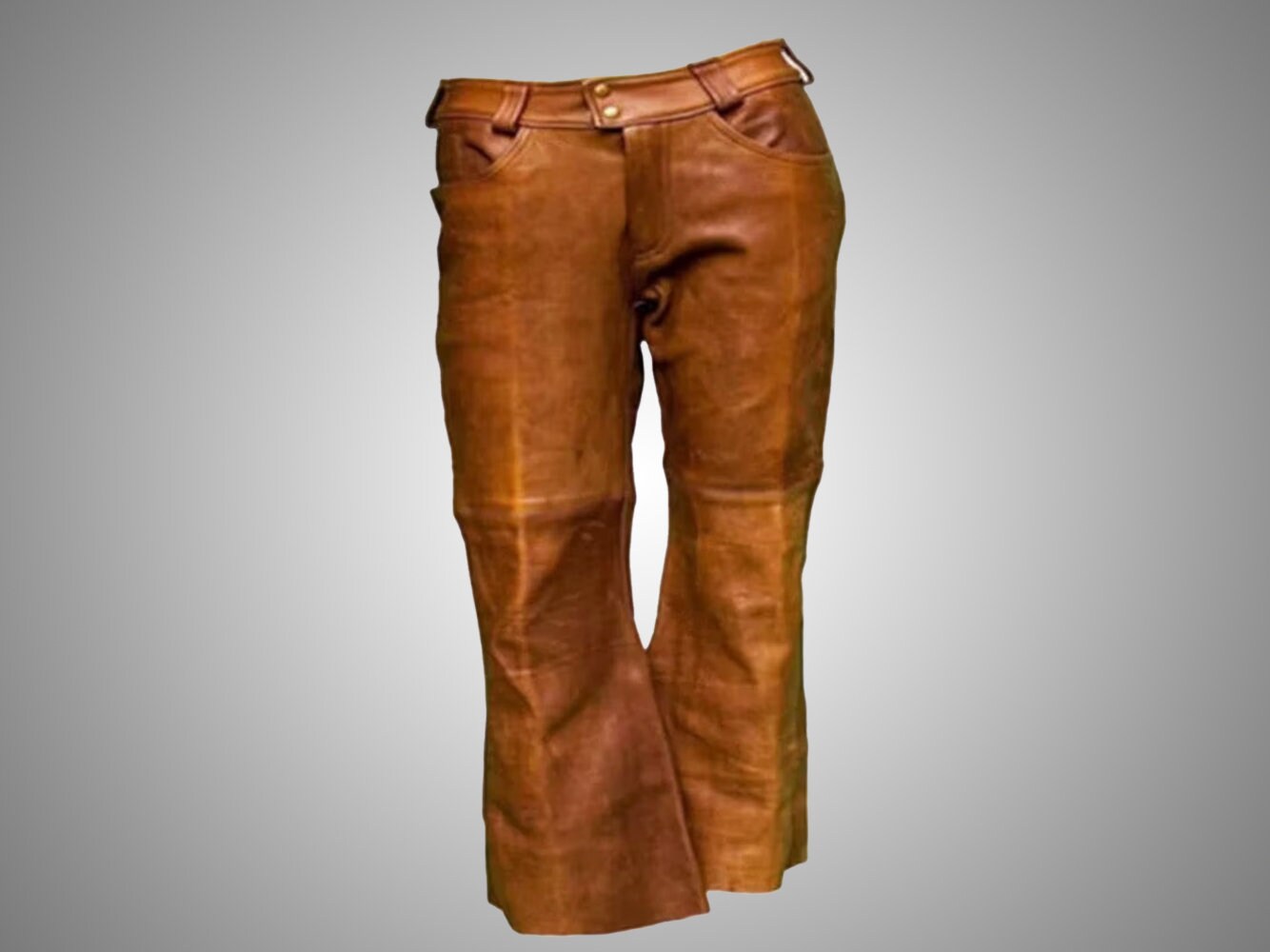 Handmade Beaded Suede Leather Cowboy Pants: Western Fringe Chap