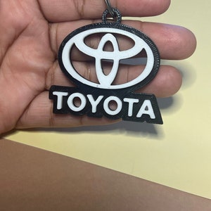 Toyota Car Keychain Handmade Gift, 3D Printed Enthusiast Key Ring, Car Accessories, Unique Present