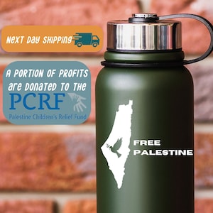 Free Palestine Car Decal, Peace for Palestine, Support Palestine, Free Palestine Bumper Sticker, Waterproof Vinyl Sticker
