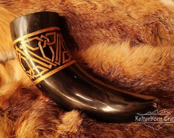 Dwarven Hammer Drinking Horn