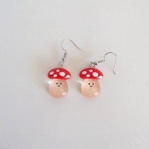Mushroom earrings