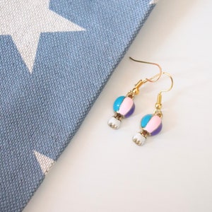 Hot air balloon earrings