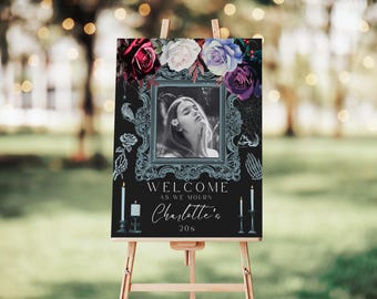 Death to My 20s Birthday Welcome Sign, Funeral For My Youth, Editable Template (PDF)
