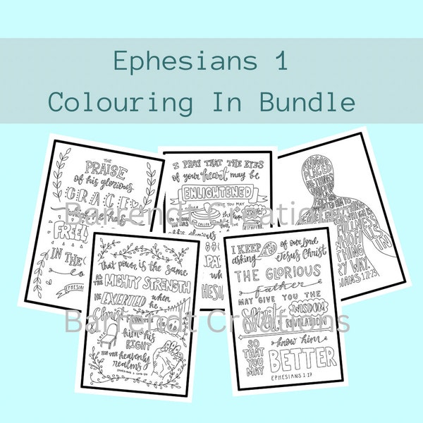 Ephesians 1 Colouring In Bundle