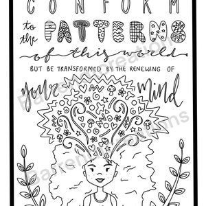 Romans 12 Bible Verse Colouring In Page