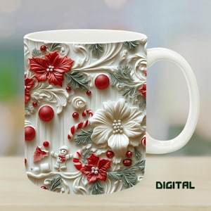 Christmas mug wrap, holiday mug design, digital mug wrap, PNG, snowman mug wrap, candy cane design, 11oz mug wrap, 15oz mug wrap, festive mug sublimation, Christmas sublimation PNG, winter mug design, printable mug wrap, holiday coffee mug, seasonal mug artwork