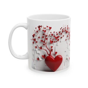 sublimated mug demo, valentine mug wrap, love mug png, heart mug design, romantic mug wrap, 11oz mug png, 15oz mug png, sublimation png, growing heart art, valentine gift, mug wrap png, love coffee mug, heart clipart png, red heart wrap, romantic mug png, cute love wrap, valentine sublimation, mug for her, love drinkware, heart branches png, gift for her