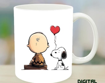 Dog Lover Mug Design: "The Only Love" DIY Sublimation (Digital Download)