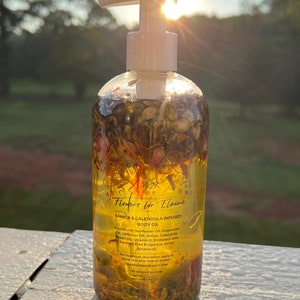 Luxurious Infused Body & Massage Oil Flowers For Elaine