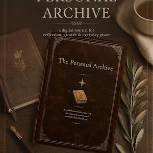 The Personal Archive – Digital Reflection Journal for GoodNotes, Printable Memory Journal PDF, Self-Understanding Journal, Instant Download