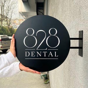 Wall Mounted Store Signcustom Aluminum Double Side Sign Logo Sign ...