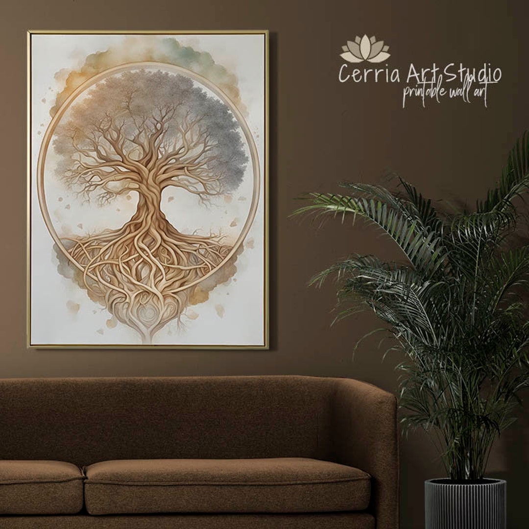 Tree of Life Wall Decor Peaceful Nature Tree of Life Printable Etsy