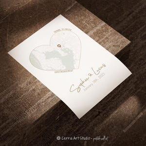 Herz Kreis Karte, Verlobung, Hochzeit Geschenk für Paar, Besondere Karte, Benutzerdefinierte Liebe Poster, Verlobte Jahrestag Karte Geschenk, Neutrale Karte