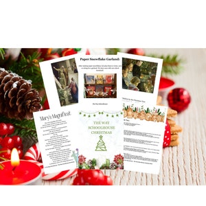 The Way Schoolhouse Christmas, Weihnachten Einheitsstudie, Charlotte Mason, sofortiger Download, digitaler Download, pdf