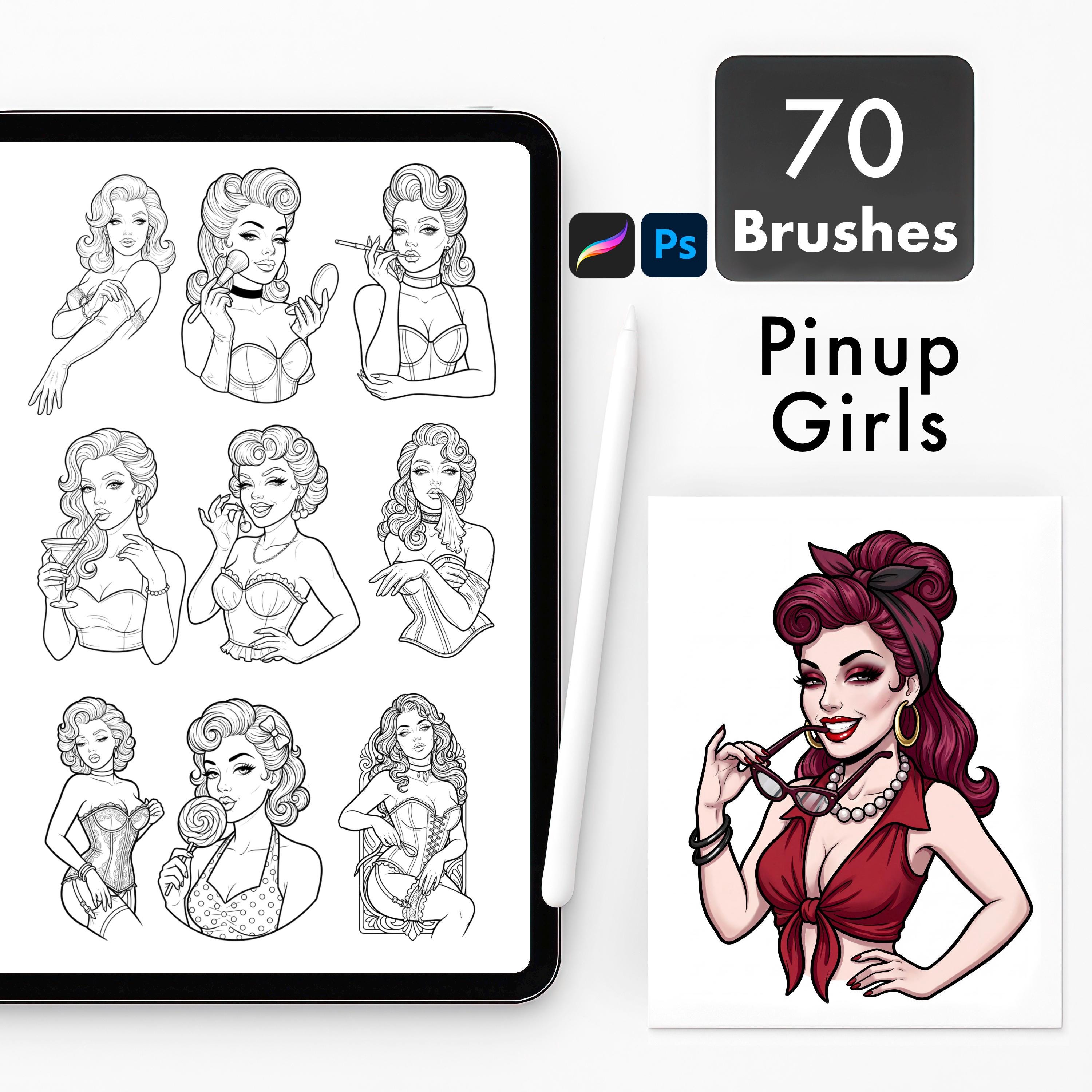 Pinup girl tattoo - Etsy 日本