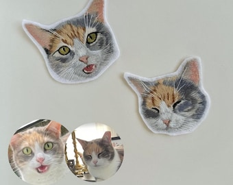 Custom Pet Portrait Patch: Handmade Embroidered Keepsake