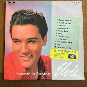 Vintage Elvis Presley Vinyl --Something for Everybody