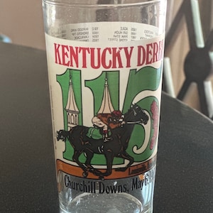 Vintage 1989 Kentucky Derby 115 Mint Julep Glass