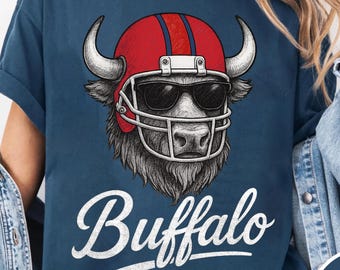 Buffalo Football Shirt Comfort Colors Game Night Tshirt Buffalo Football Fan Gift