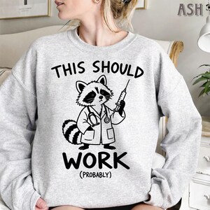 Raccoon Doctor Gift, Gift for Med student, Funny doctor raccoon shirt, doctor gift, er gift shirt