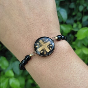 Mothra Symbol Armband Glücksstein Armband.