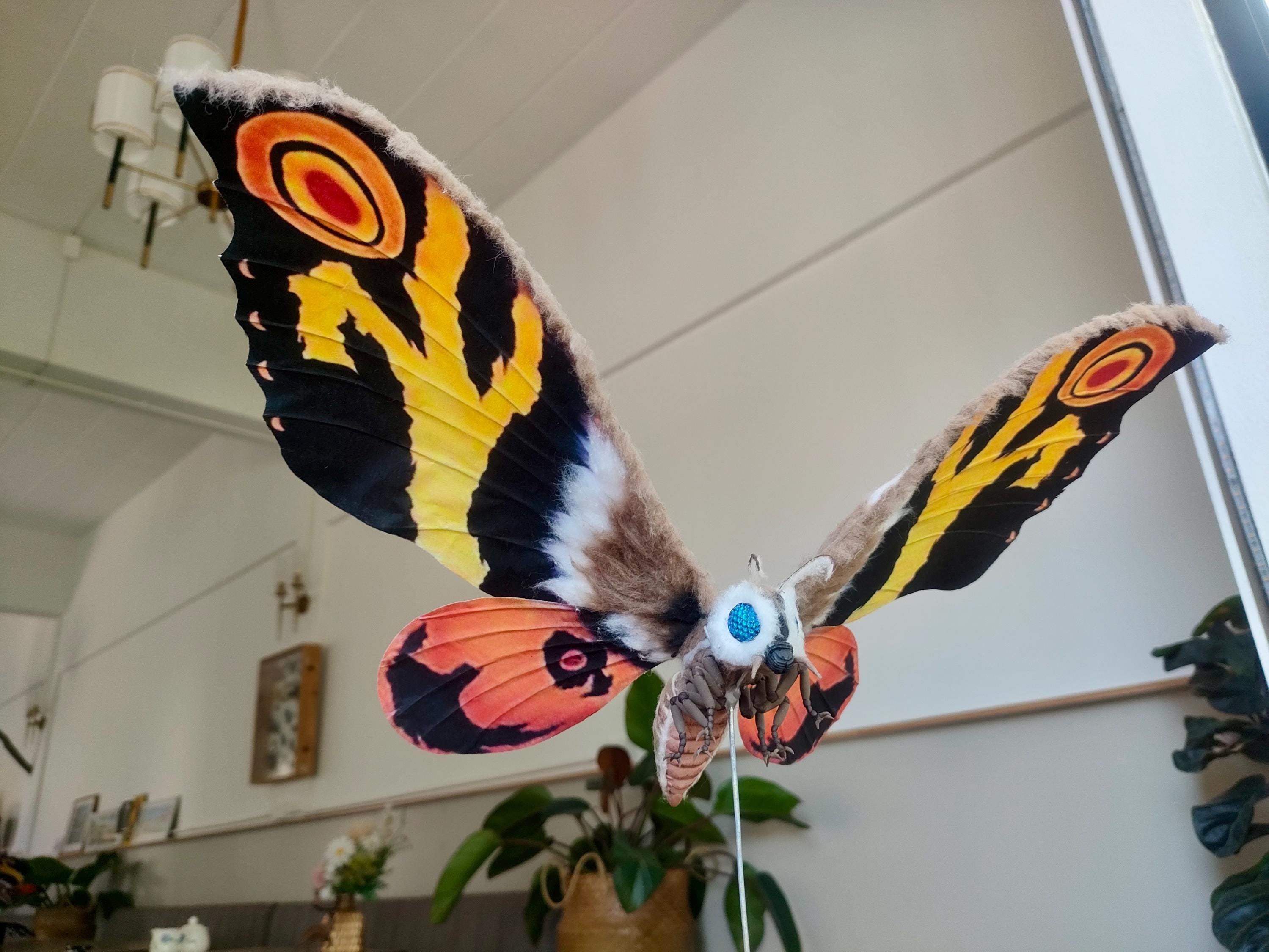 Mothra 2003 Tokyo SOS Statue: Realistic Silk Fur Sculpture - Etsy