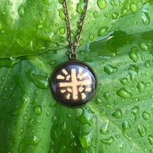 Mothra Symbol Messing Anhänger Halskette