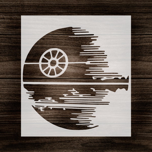 Galactic Adventure Star Wars Death Star Stencil - DIY Art Supplies Scrapbooking Painting Tool Create Galactic Art - DIY Craft Supplies