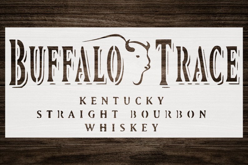 Buffalo trace whiskey stencil arts creative crafting supplies creative