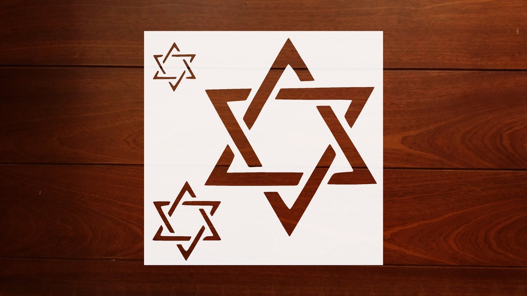 Star Of David Stencil Reusable Sturdy Flexible Clear Plastic 5 5x5 5 star-of-david-stencil-reusable-sturdy-flexible-clear-plastic-5-5x5-5